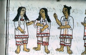 Ms Palat. 218-220 Livre IX Costumes féminins aztèques, du 